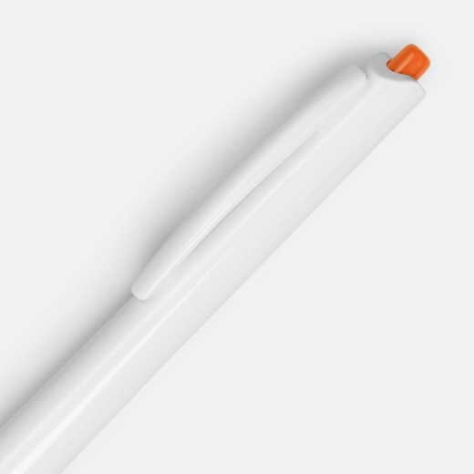 Изображение №3 | Ручка шариковая Tick, белая с оранжевым