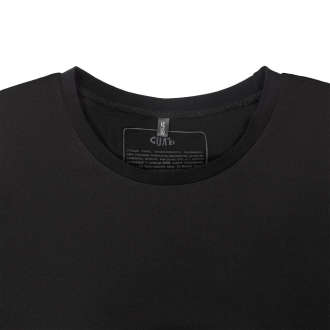 Изображение №4 | Футболка оверсайз «Чистая соль», черная, размер XS/S (44-46)