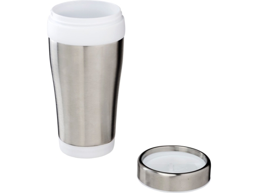 Изображение №3 | Термокружка «Elwood», 400 мл (серебристый/белый)