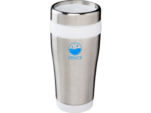 Изображение №5 | Термокружка «Elwood», 400 мл (серебристый/белый)