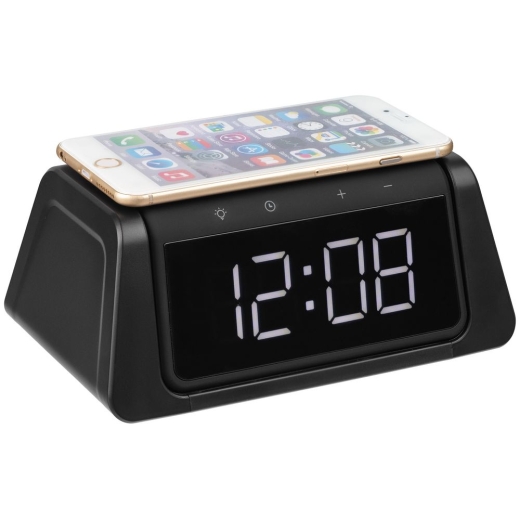 Изображение №1 | Настольный стерилизатор с беспроводной зарядкой и часами UV Depot, черный