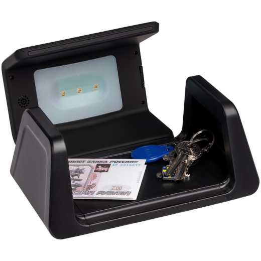 Изображение №4 | Настольный стерилизатор с беспроводной зарядкой и часами UV Depot, черный