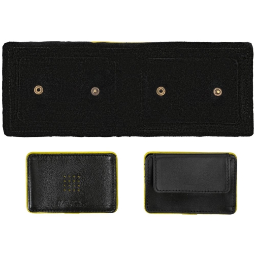 Изображение №4 | Кошелек Partinico, черный с желтым
