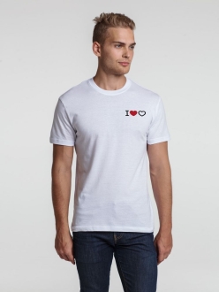 Изображение №1 | Футболка «Люблю любовь», белая, размер S