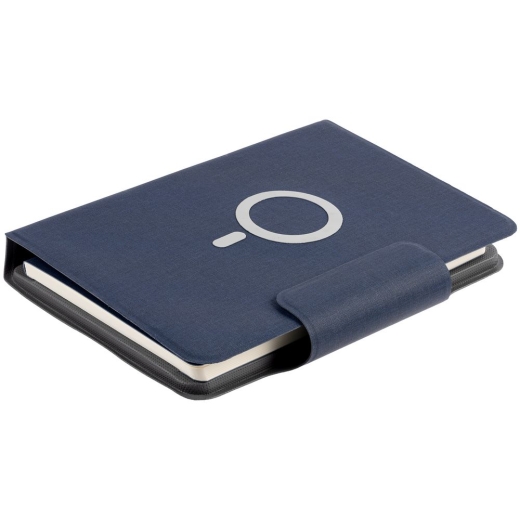 Изображение №8 | Органайзер с блокнотом и аккумулятором Oiro, синий