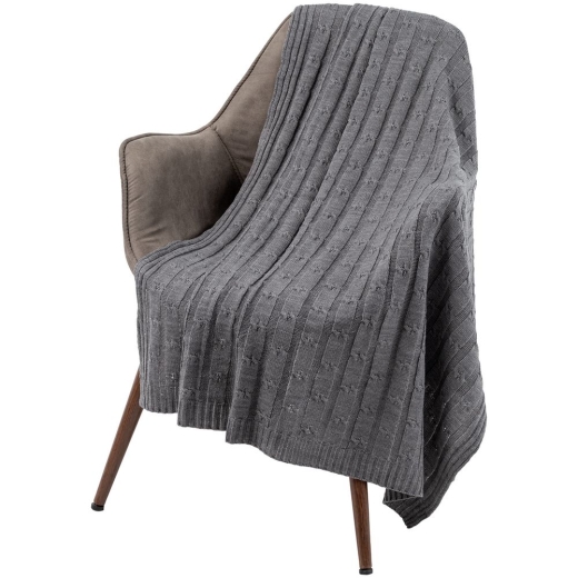 Изображение №5 | Плед Trenza, серый