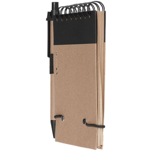 Изображение №3 | Блокнот на кольцах Eco Note с ручкой, черный