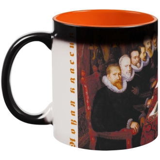 Изображение №1 | Кружка-хамелеон «Новая классика. Dream Team», матовая, оранжево-черная