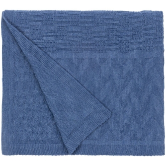 Изображение №3 | Плед Snippet, синий меланж (джинс)