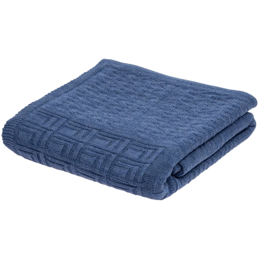 Изображение №5 | Плед Snippet, синий меланж (джинс)