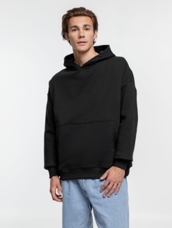 Изображение №5 | Худи оверсайз Kulonga Comfort Heavy, черное, размер XS/S