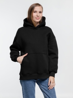 Изображение №8 | Худи оверсайз Kulonga Comfort Heavy, черное, размер XS/S