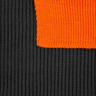 Изображение №2 | Шарф Snappy, темно-серый с оранжевым