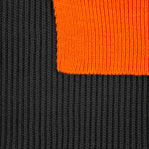 Изображение №2 | Шарф Snappy, темно-серый с оранжевым