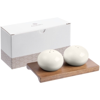 Изображение №7 | Набор из солонки и перечницы Piacente, белый