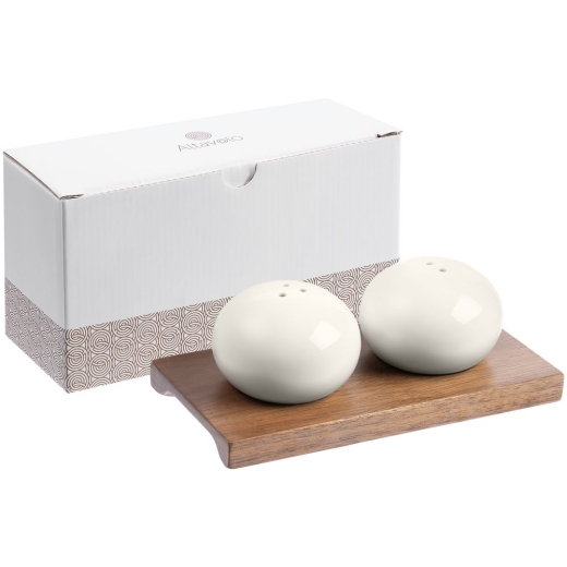 Изображение №7 | Набор из солонки и перечницы Piacente, белый