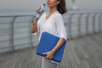 Изображение №4 | Складной коврик для занятий спортом Flatters, синий