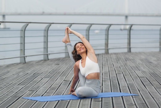 Изображение №7 | Складной коврик для занятий спортом Flatters, синий