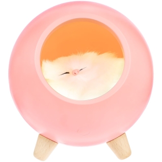 Изображение №1 | Беспроводная лампа-колонка Right Meow, розовая