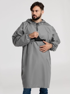 Изображение №7 | Дождевик-анорак Hard Work, серый, единый размер