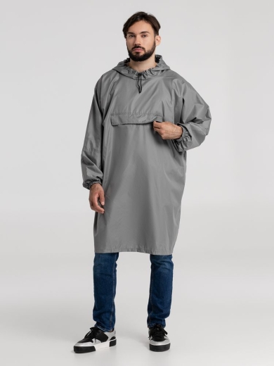 Изображение №10 | Дождевик-анорак Hard Work, серый, единый размер