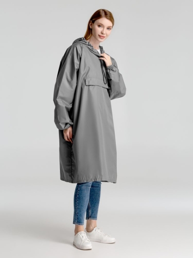 Изображение №11 | Дождевик-анорак Hard Work, серый, единый размер