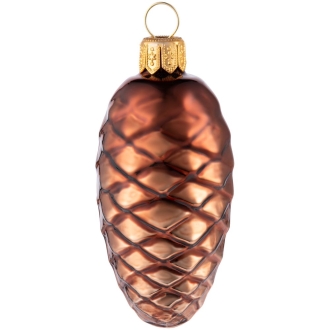 Изображение №1 | Елочная игрушка «Шишка», коричневая