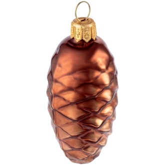 Изображение №3 | Елочная игрушка «Шишка», коричневая