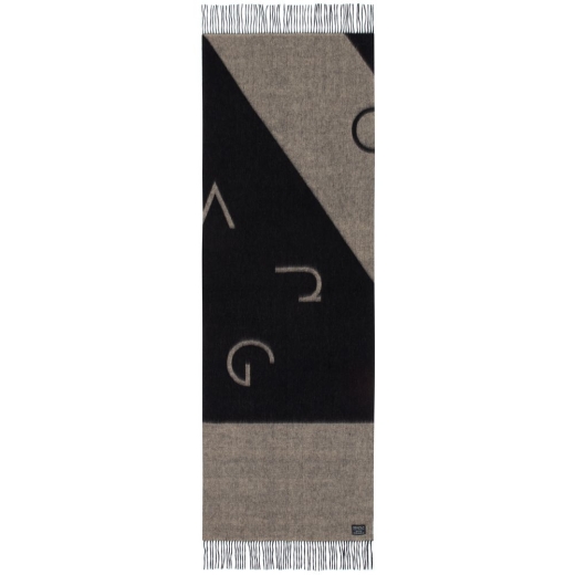 Изображение №10 | Палантин Charming, черный с бежевым