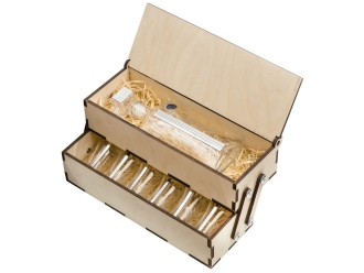 Изображение №2 | Набор для водки «Матрица» (прозрачный/серебристый)