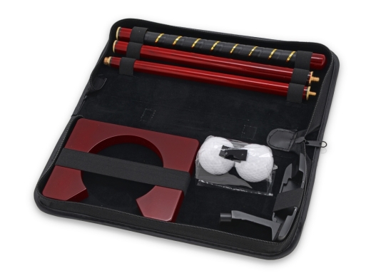 Изображение №1 | Офисный набор для гольфа «Игрок» (черный/красное дерево/золотистый/белый)