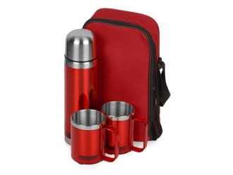 Изображение №1 | Набор «Походный» с чехлом (красный/серебристый)