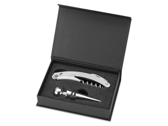 Изображение №1 | Подарочный набор для вина «Роверето» (черный, серебристый)