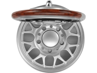 Изображение №3 | Часы настольные «Колесо» (серебристый/коричневый/черный)