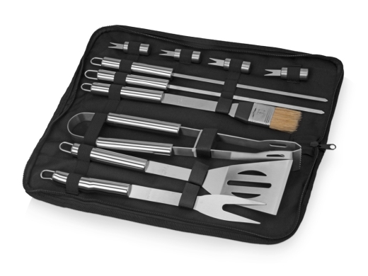 Изображение №1 | Набор для барбекю «Шеф-повар» (серебристый, черный)