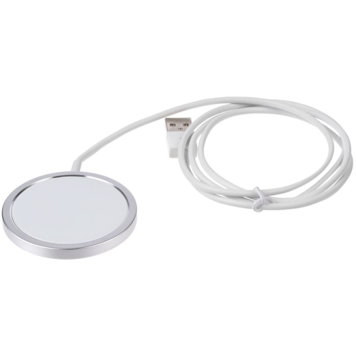 Изображение №3 | Беспроводное зарядное устройство с магнитами Magmate, серебристое