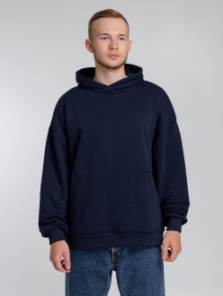 Изображение №1 | Худи оверсайз Kulonga Comfort, темно-синее, размер XS/S