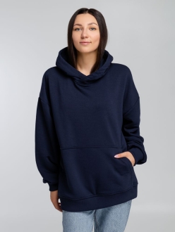 Изображение №7 | Худи оверсайз Kulonga Comfort, темно-синее, размер XS/S
