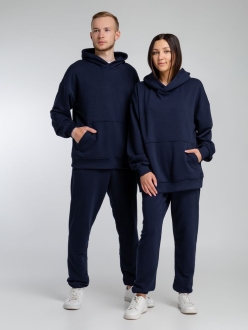 Изображение №9 | Худи оверсайз Kulonga Comfort, темно-синее, размер XS/S