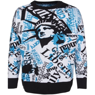 Изображение №4 | Свитер оверсайз на заказ Tricksy Net, акрил, размер S/M