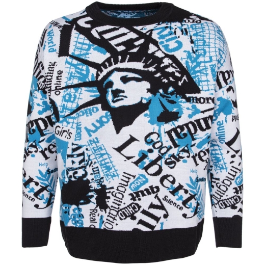 Изображение №4 | Свитер оверсайз на заказ Tricksy Net, акрил, размер S/M