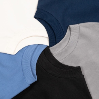 Изображение №4 | Футболка оверсайз унисекс Kosmos 2.0, светло-серая, размер XS/S