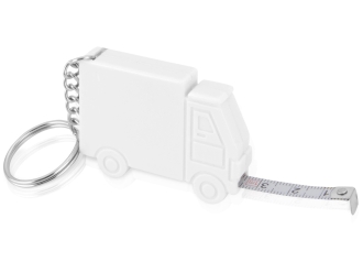 Изображение №2 | Брелок-рулетка «Грузовик»,1м 1м (белый/серебристый)