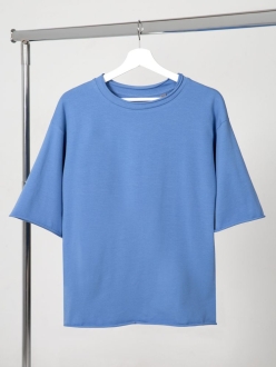 Изображение №1 | Футболка оверсайз Vozduh 2.0, синяя, размер XS/S