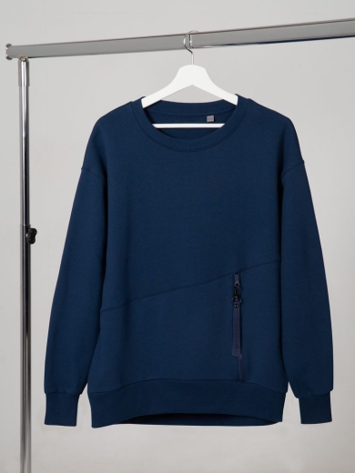 Изображение №1 | Свитшот унисекс Kosmos 2.0, темно-синий, размер XS/S