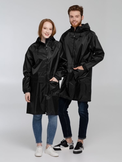 Изображение №5 | Дождевик с карманами «Плащ, плащ», черный, размер S