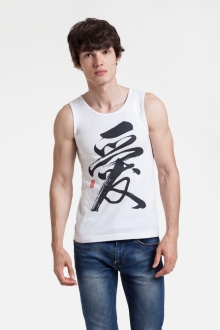 Изображение №1 | Майка мужская «Вечные ценности. Любовь», белая, размер S