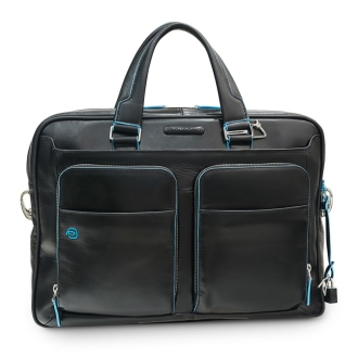 Изображение №2 | Сумка с отделением для ноутбука Piquadro Blue Square, черная