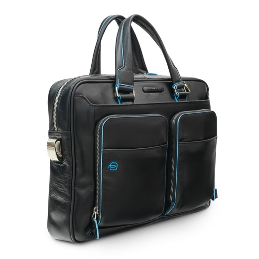 Изображение №1 | Сумка с отделением для ноутбука Piquadro Blue Square, черная
