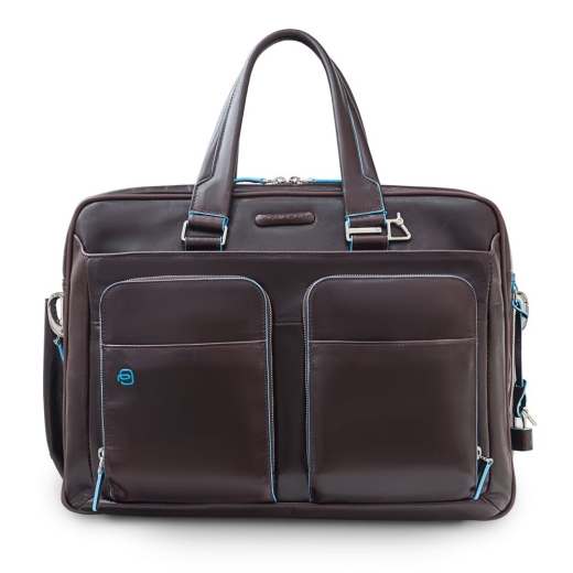 Изображение №2 | Сумка мужская для ноутбука Piquadro Blue Square, коричневая